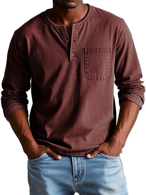 Men’s Vintage Button-Up Shirt