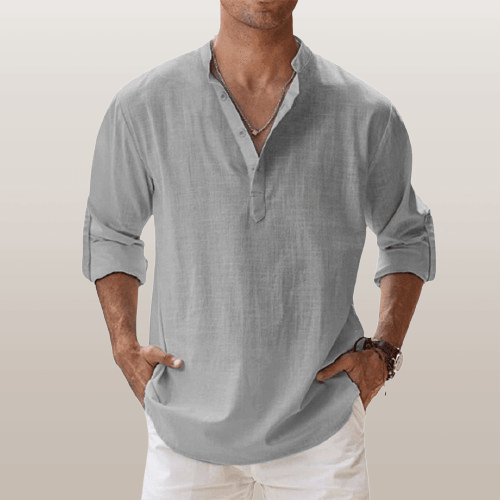 Men's Regular Fit Henley Shirt