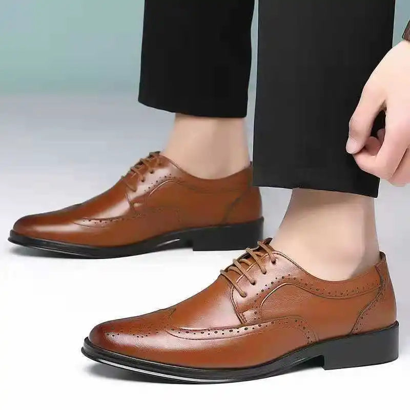 Men's Oxford Brogue Dress Shoes