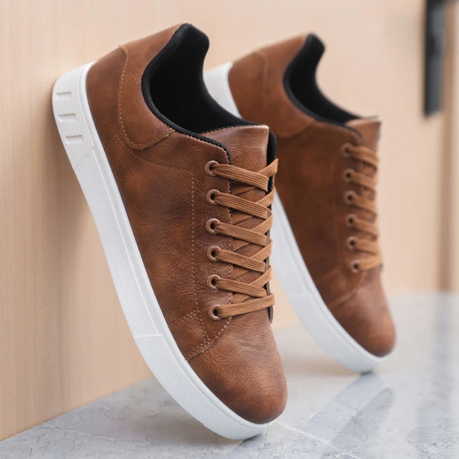 Stylish PU Leather Sneakers for Men