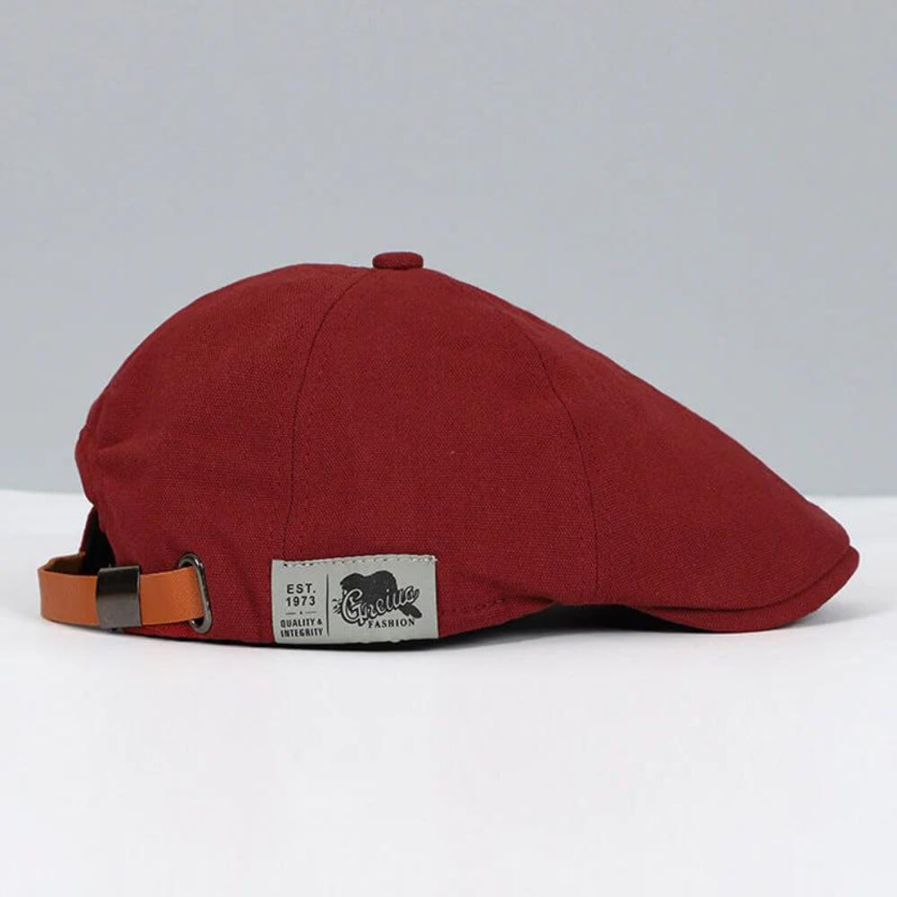 Classic Flat Cap with Short Brim