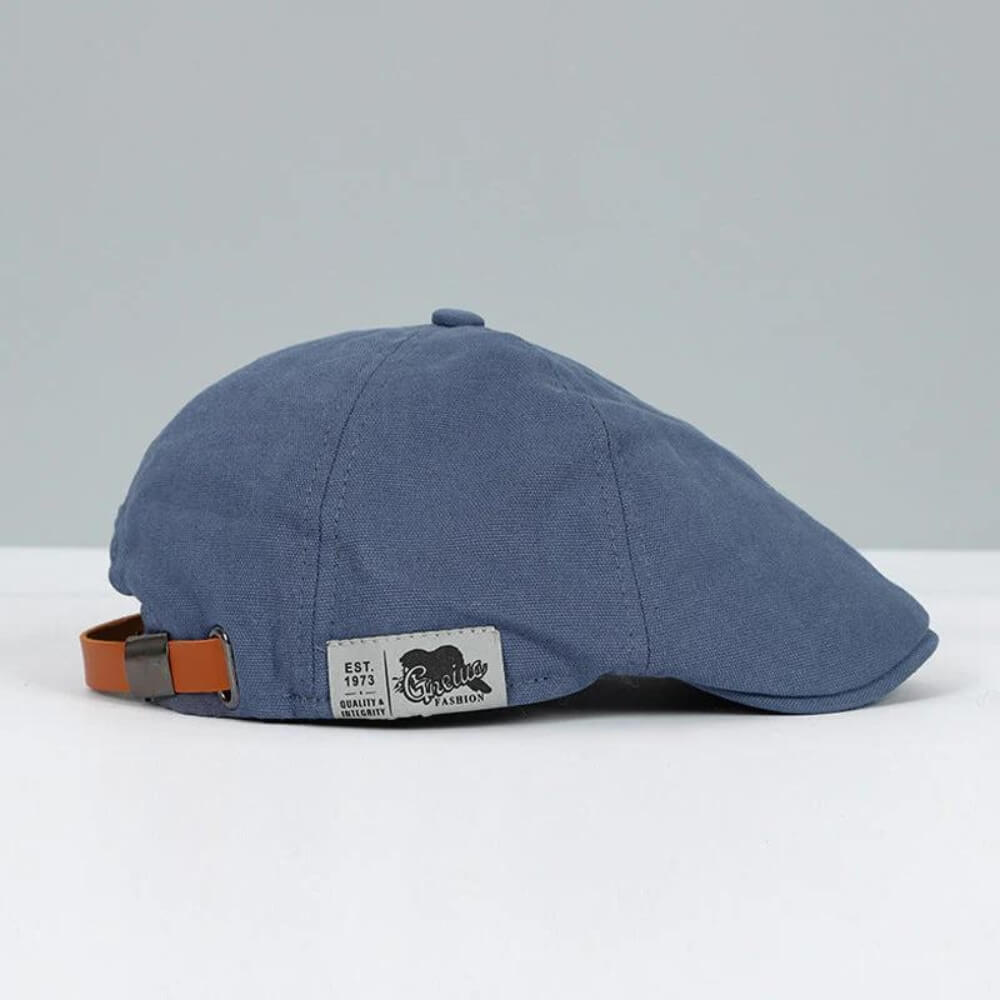Classic Flat Cap with Short Brim