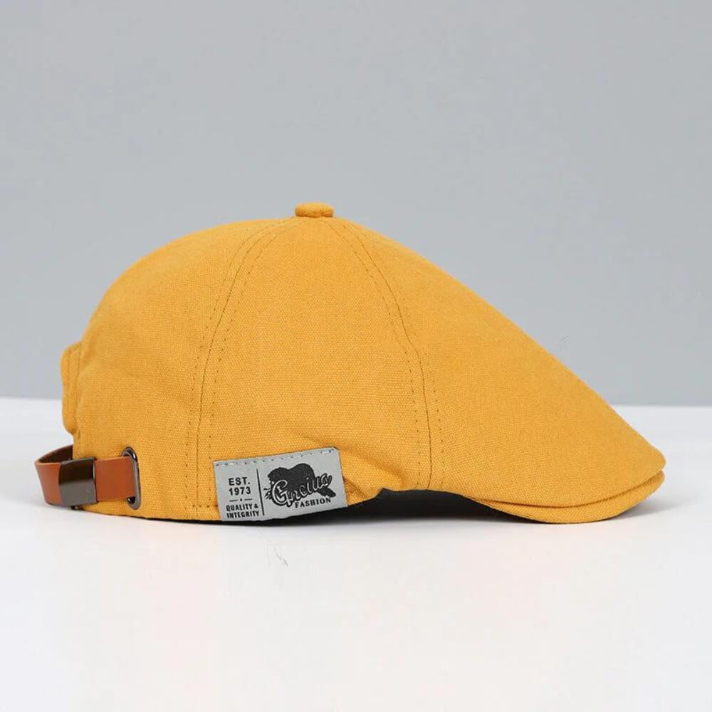 Classic Flat Cap with Short Brim