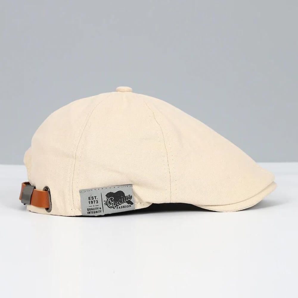 Classic Flat Cap with Short Brim