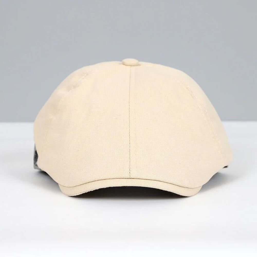 Classic Flat Cap with Short Brim