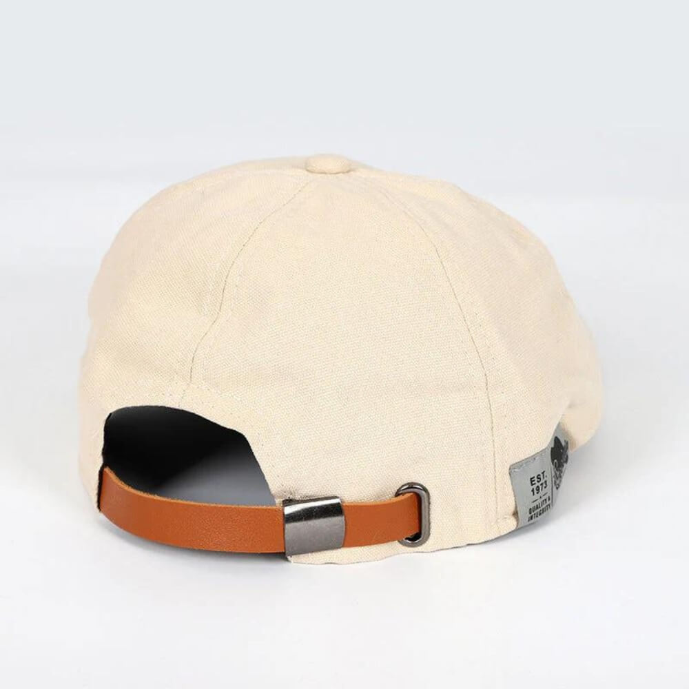 Classic Flat Cap with Short Brim
