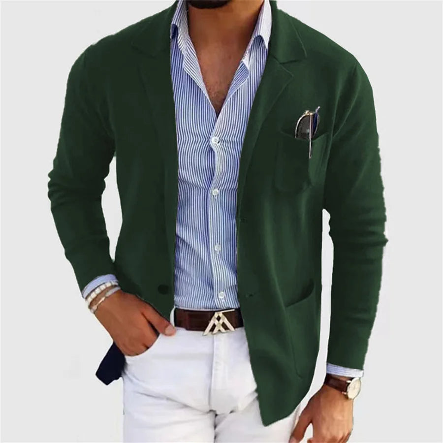 Men's Casual Knit Blazer
