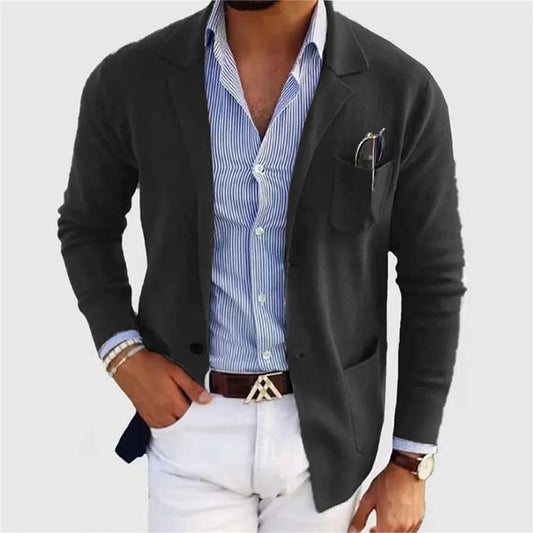 Men's Casual Knit Blazer