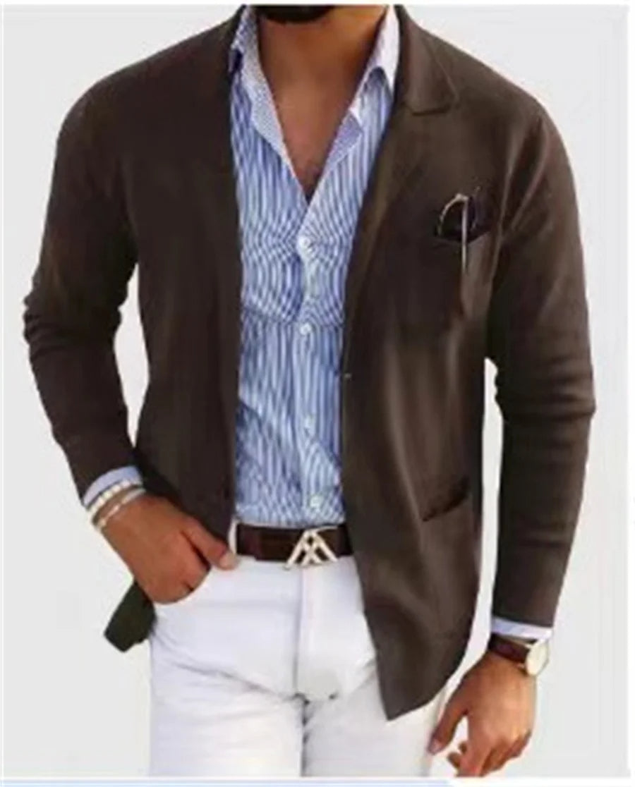 Men's Casual Knit Blazer