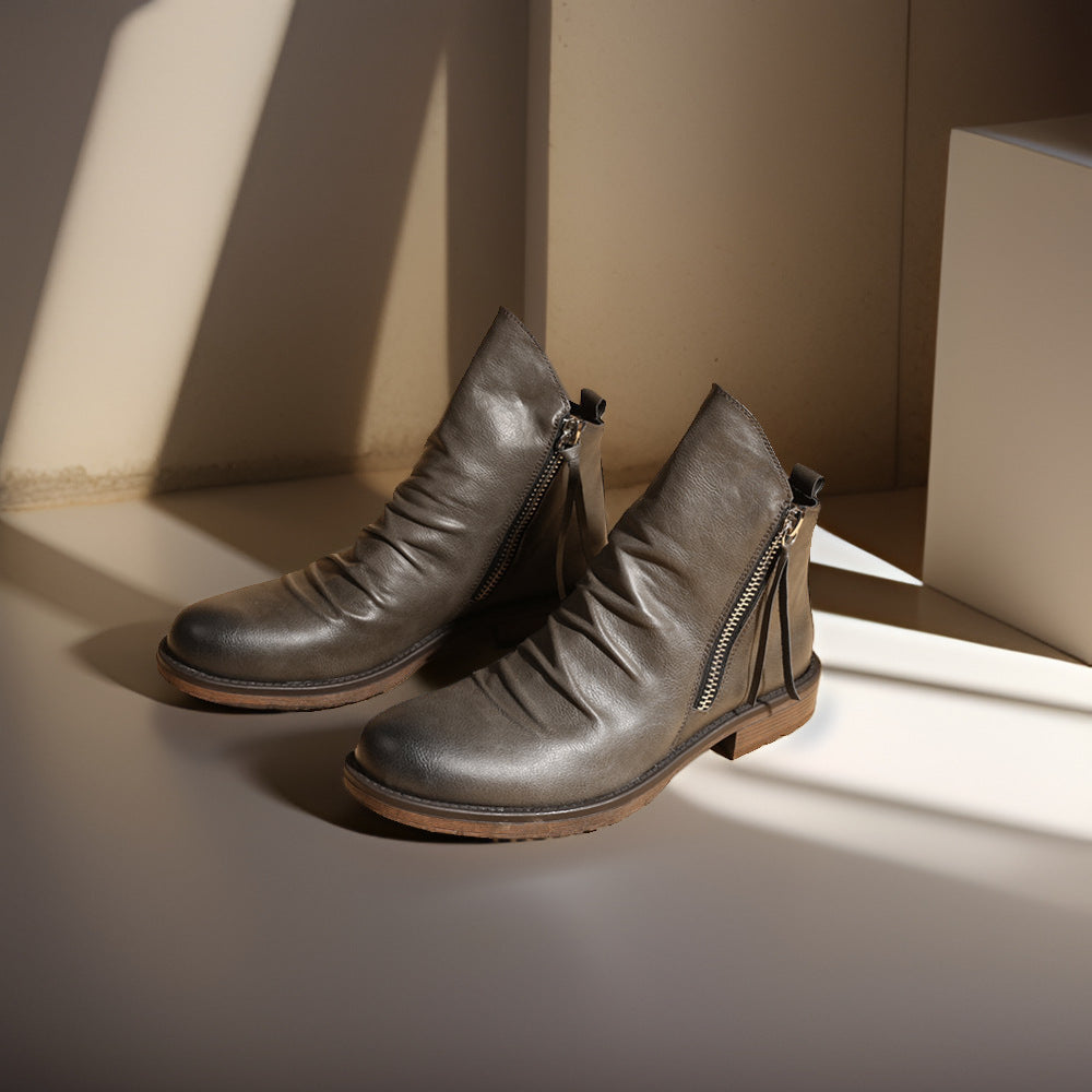 Stylish Zipper Boots