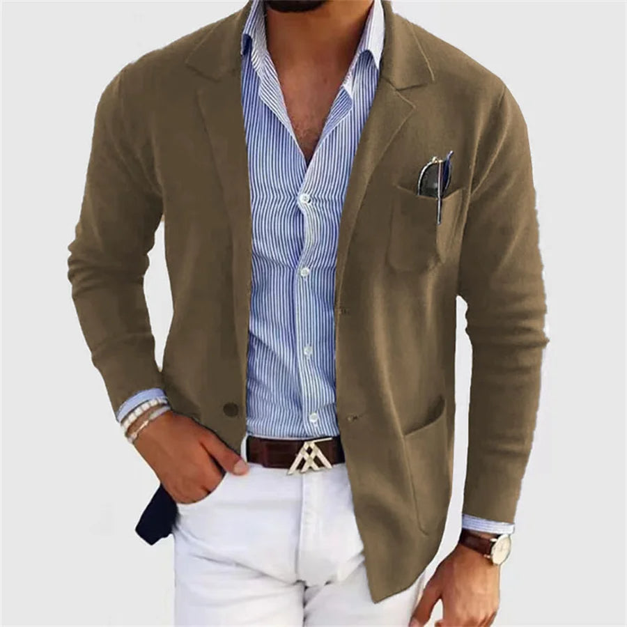 Men's Casual Knit Blazer
