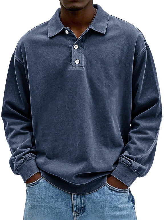 Men's Long Sleeve Polo Shirt