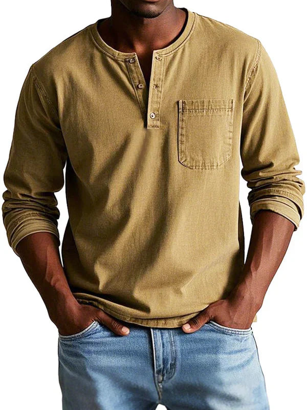 Men’s Vintage Button-Up Shirt