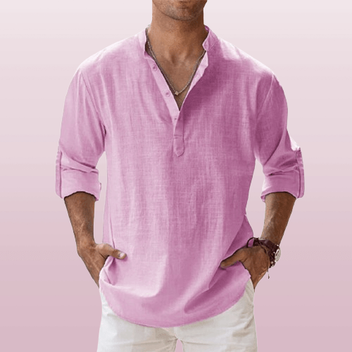 Men's Regular Fit Henley Shirt