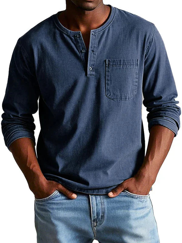 Men’s Vintage Button-Up Shirt