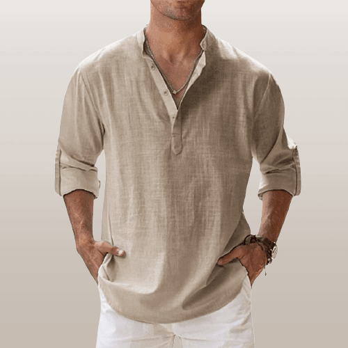 Men's Regular Fit Henley Shirt