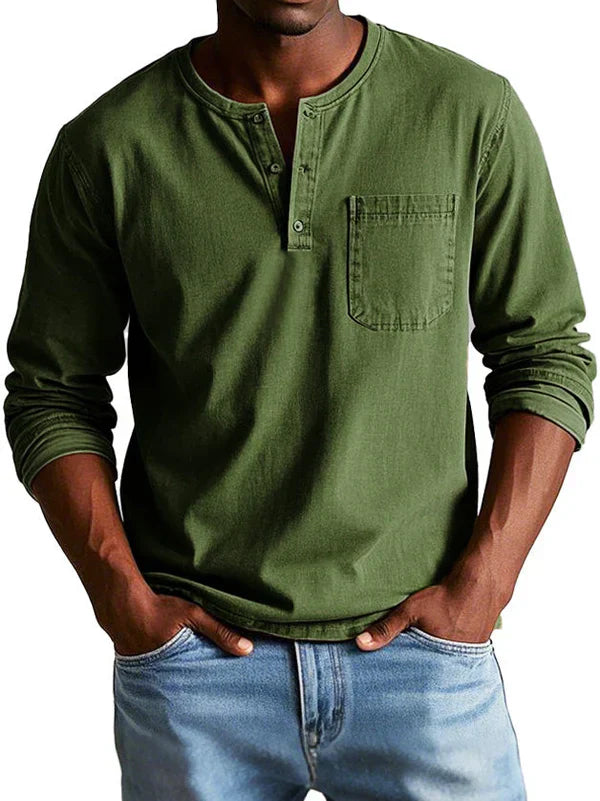 Men’s Vintage Button-Up Shirt