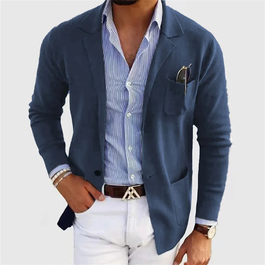 Men's Casual Knit Blazer
